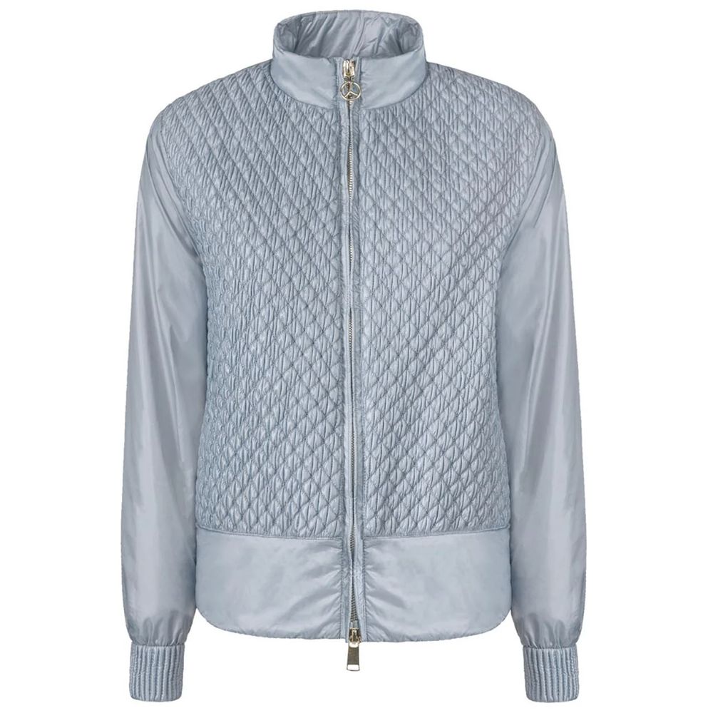 Hellblaue Nylonjacke für Damen