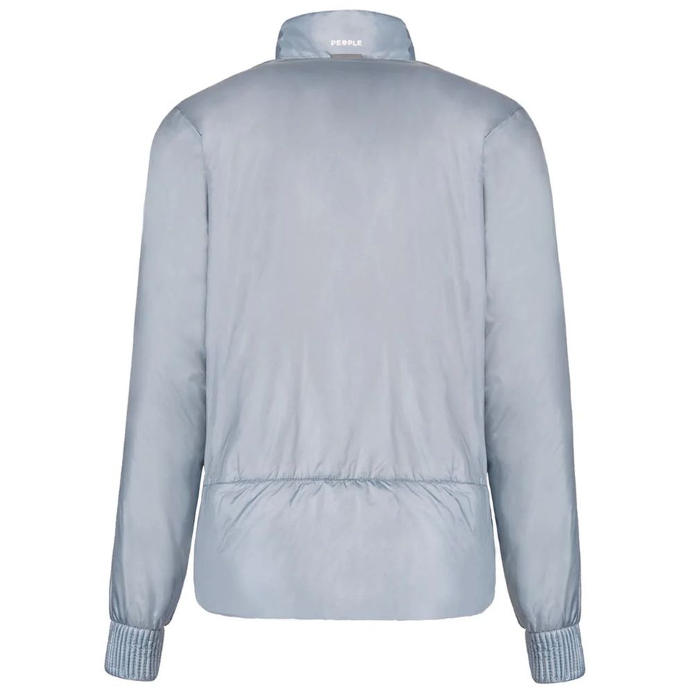 Hellblaue Nylonjacke für Damen