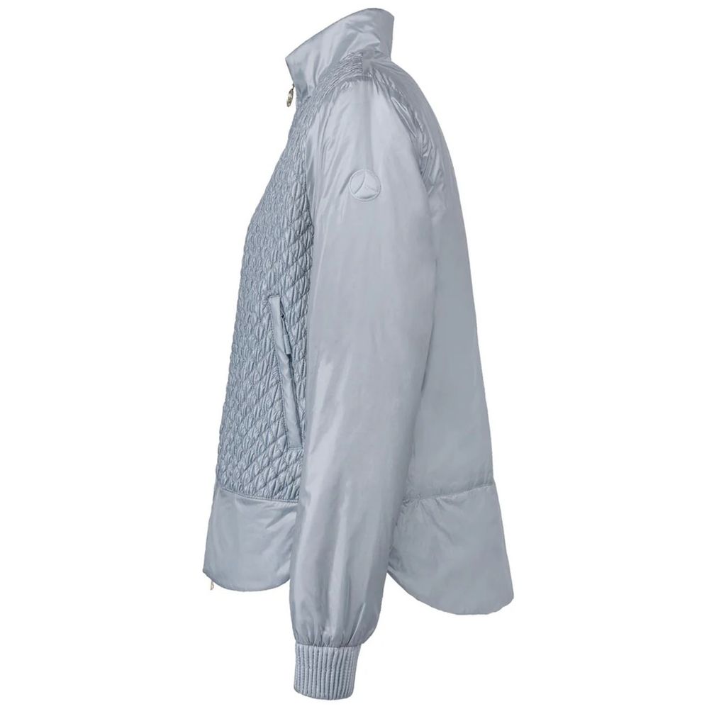 Hellblaue Nylonjacke für Damen