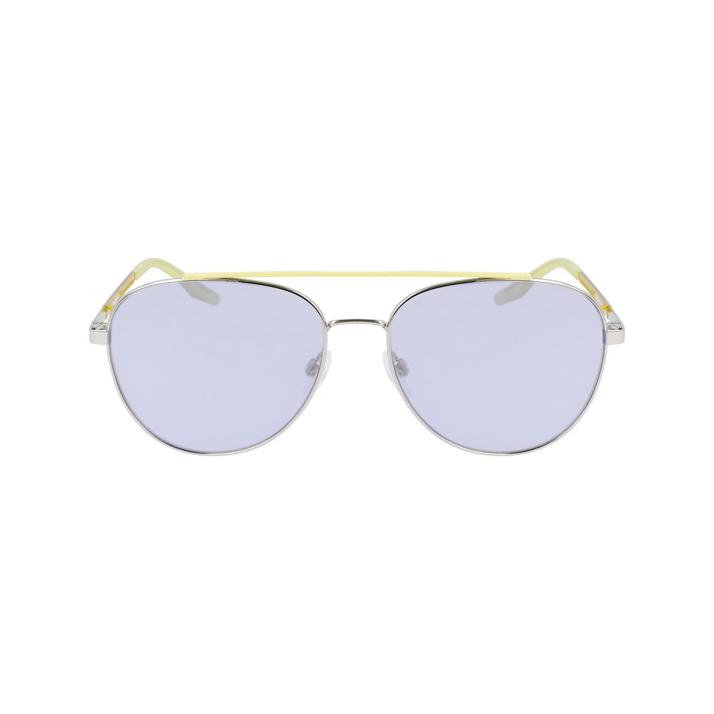 Sonnenbrille aus silbernem Metall