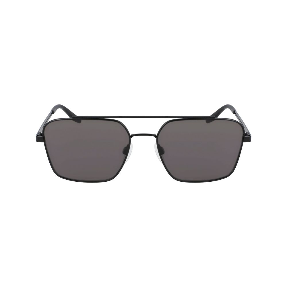 Schwarze Metall-Sonnenbrille