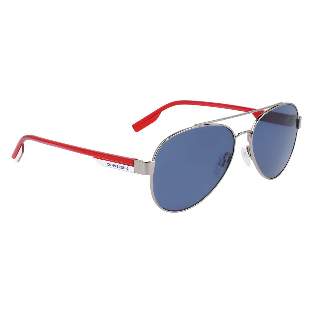Graue Sonnenbrille aus Metall