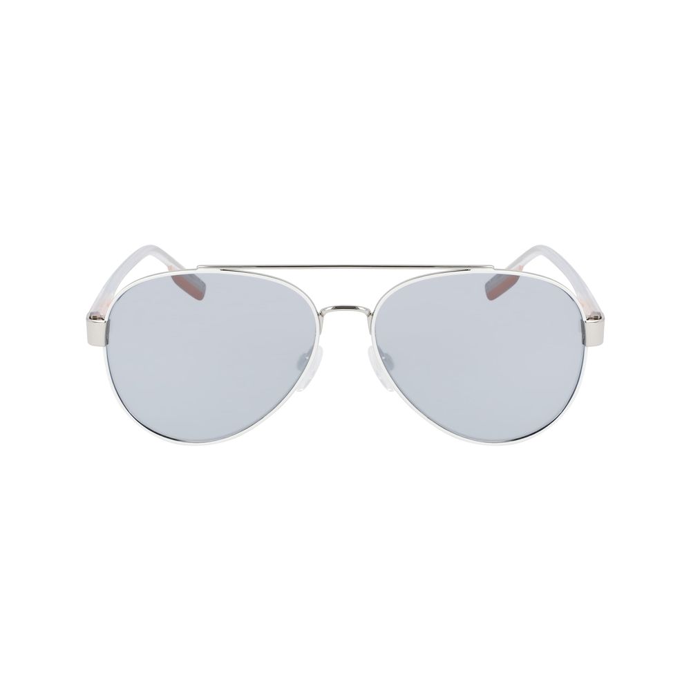 Weiße Metallsonnenbrille