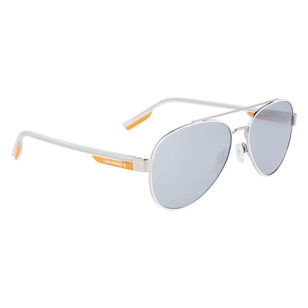 Weiße Metallsonnenbrille