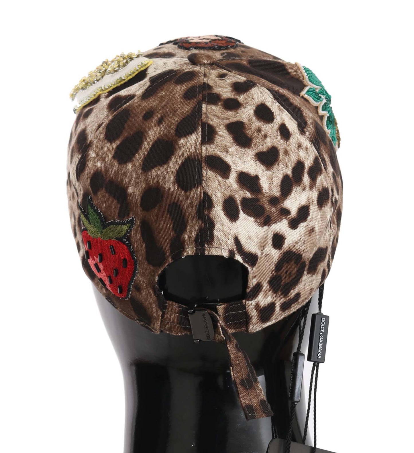 Braune Baseballmütze mit Leoparden-Pailletten-Applikation „Sicily“