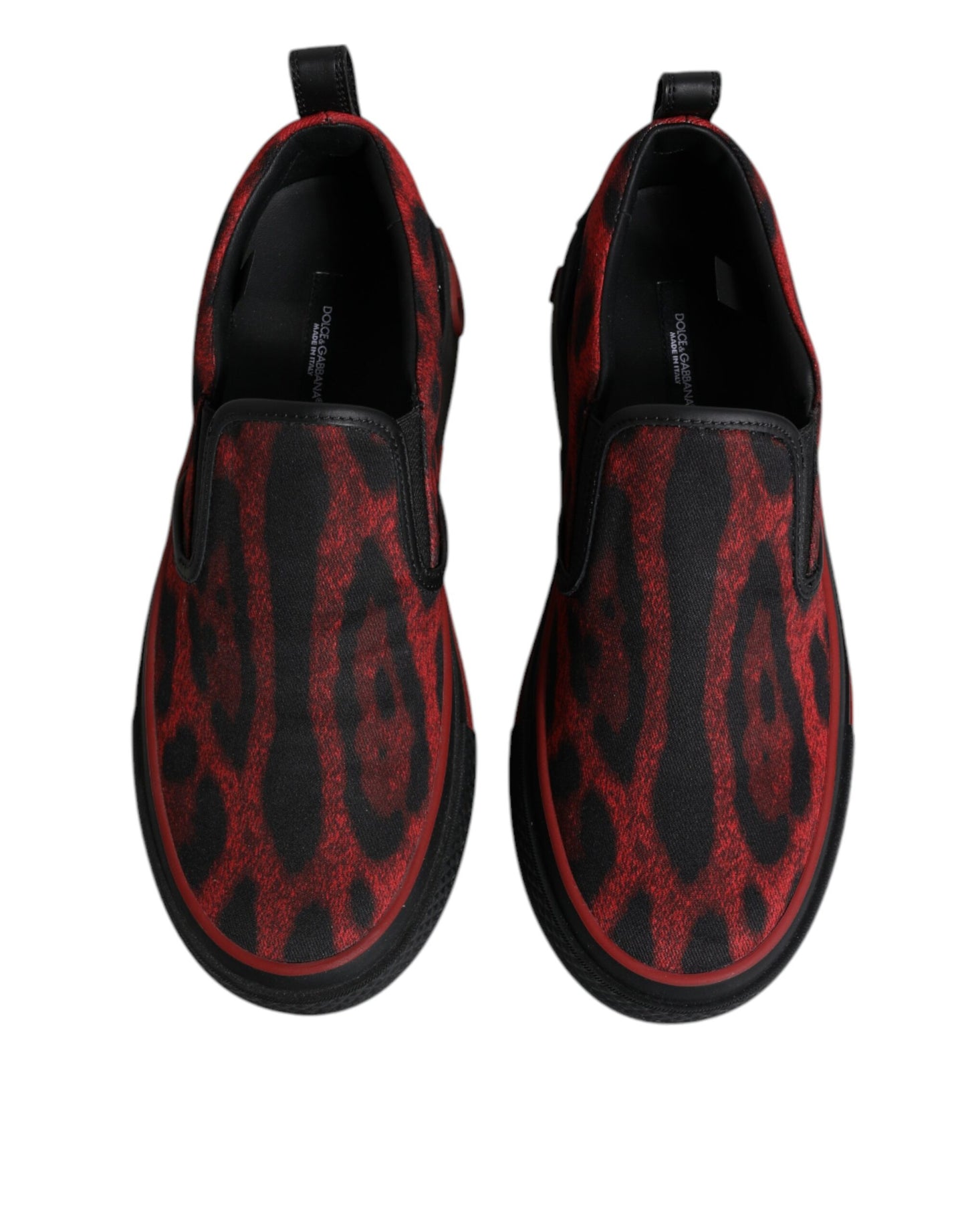 Rot Schwarz Leopard Baumwolle Männer Low Top Sneakers Schuhe