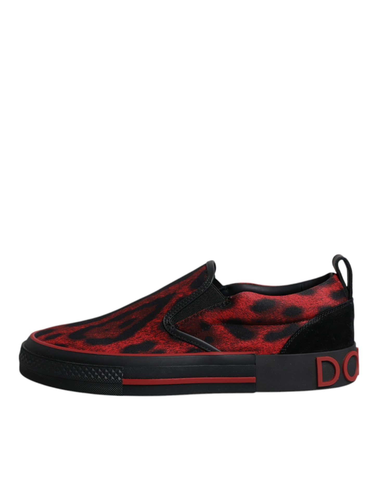 Rot Schwarz Leopard Baumwolle Männer Low Top Sneakers Schuhe