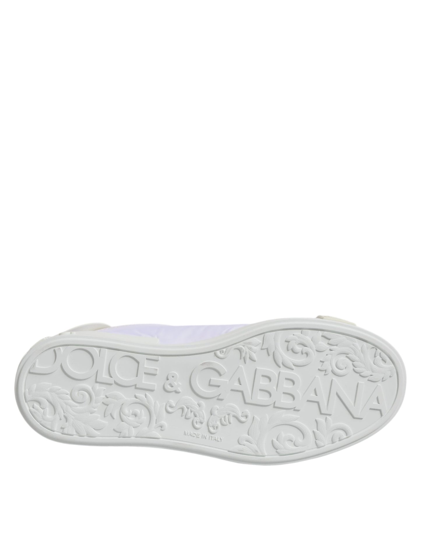 Weiße niedrige Sneakers aus Nylon und Leder
