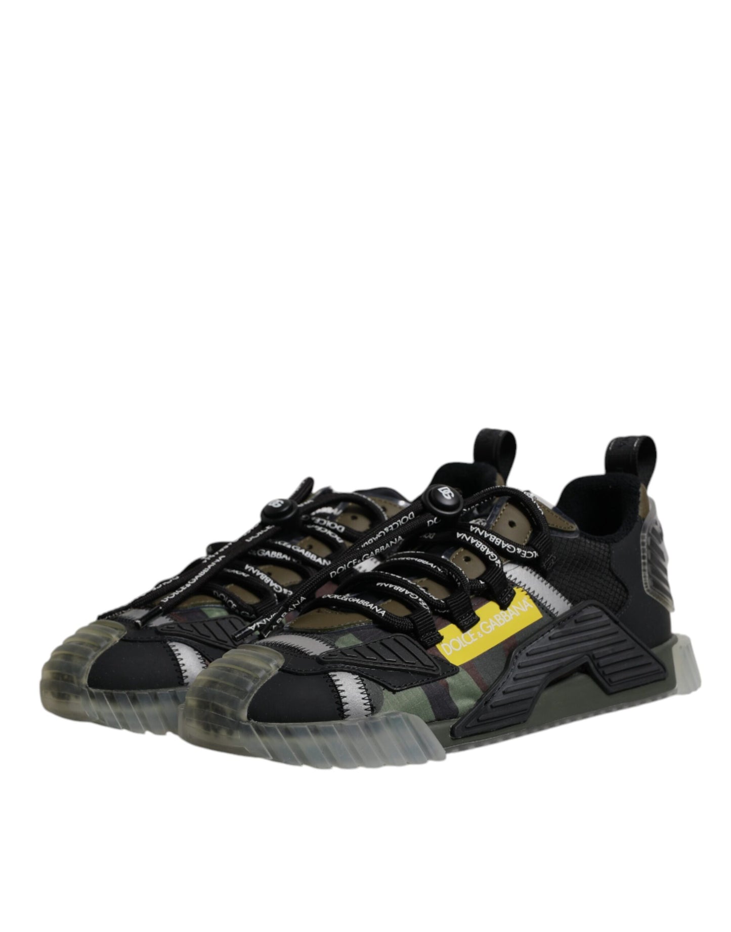 Schwarz Grün Camo NS1 Low Top Sneakers Schuhe