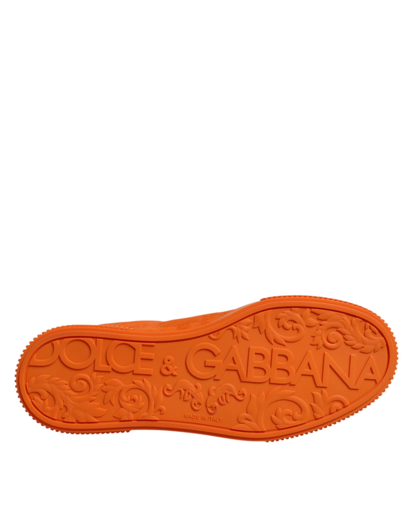Orange Miami Leder Low Top Sneakers Schuhe