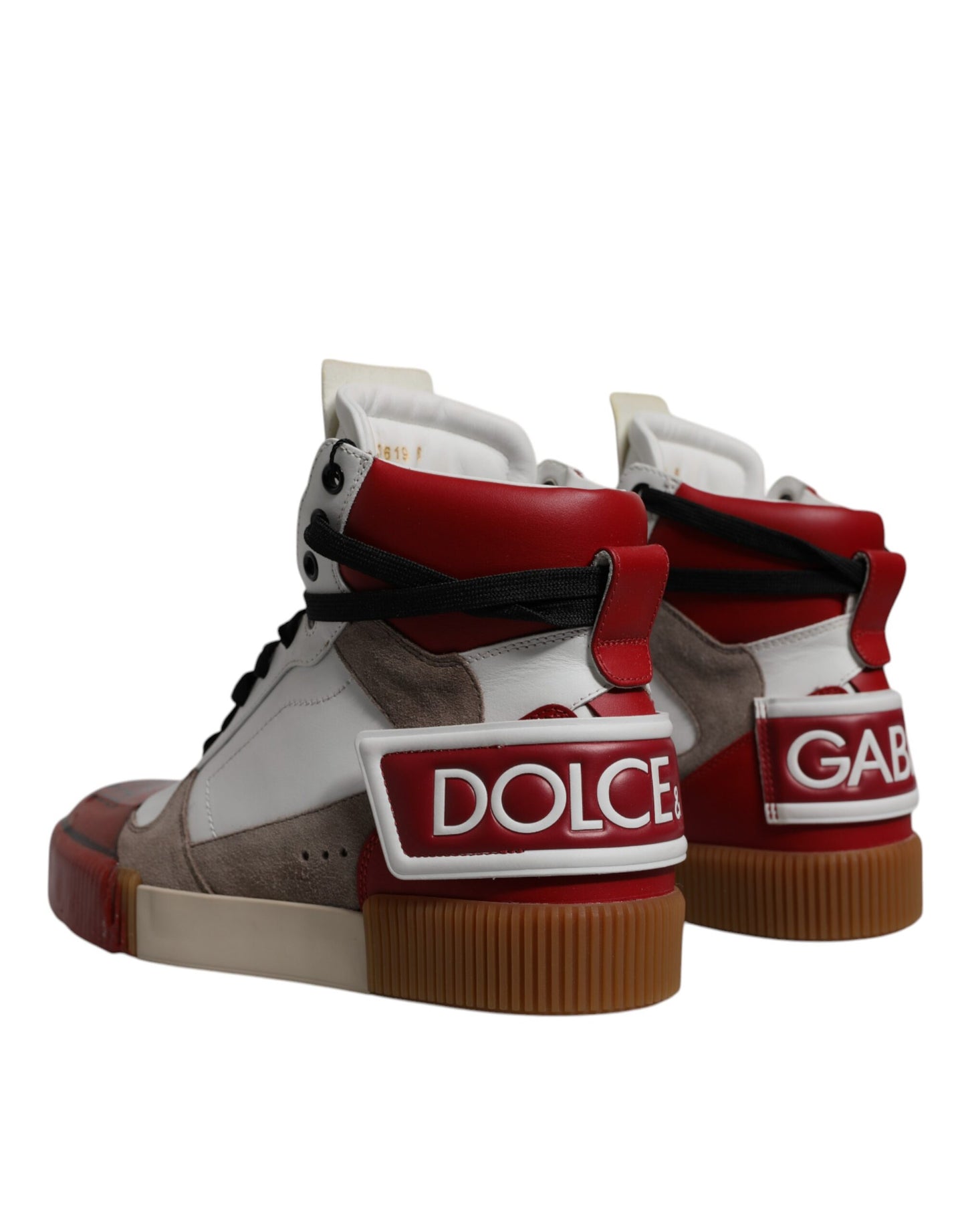 Mehrfarbige High-Top-Sneakers aus Leder