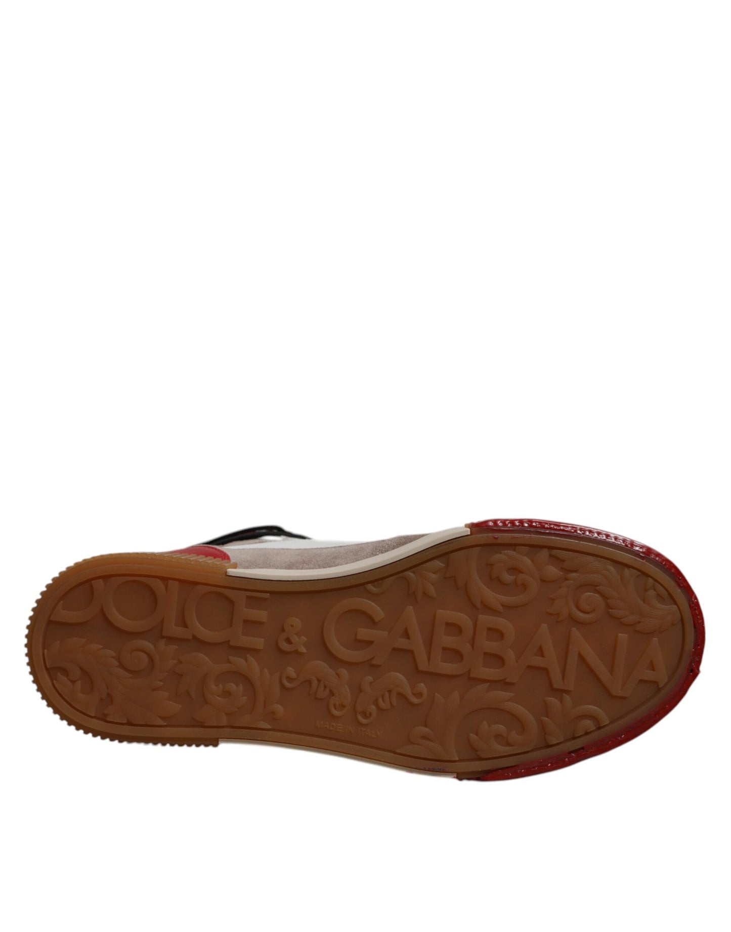 Mehrfarbige High-Top-Sneakers aus Leder