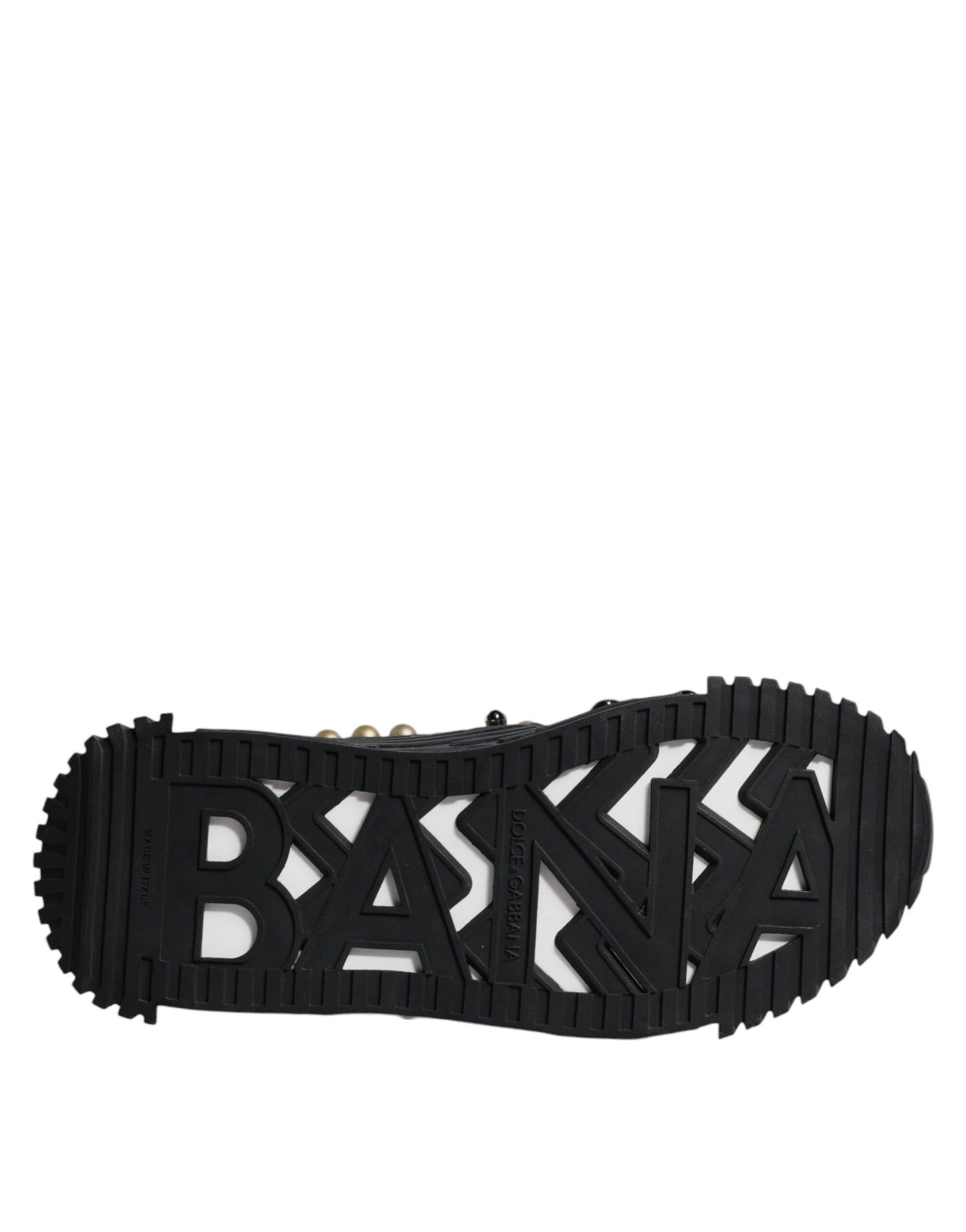 Schwarze Sandalen mit Nieten aus Leder