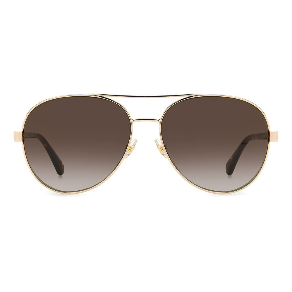 Sonnenbrille aus goldenem Metall