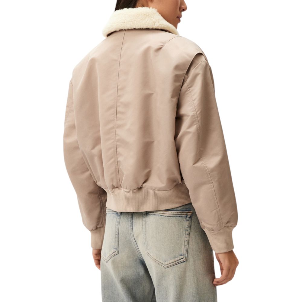 Beige Polyester Jacken & Mäntel