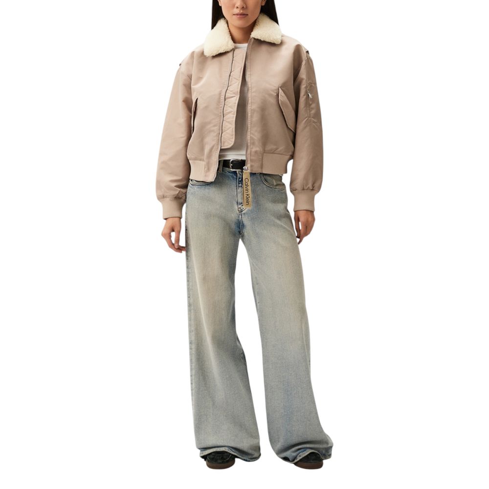 Beige Polyester Jacken & Mäntel