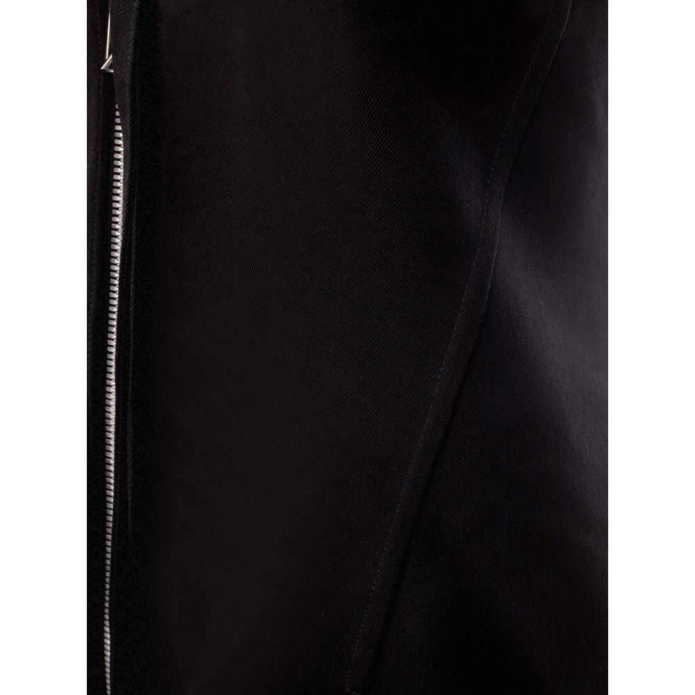 Elegantes schwarzes Viskosekleid Essentials