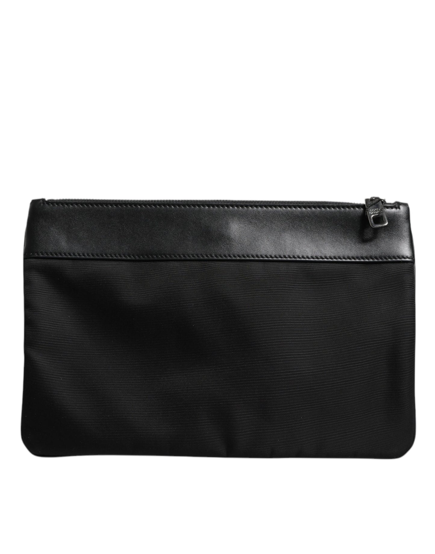 Mehrfarbige Herren-Beuteltasche aus Jacquard mit Leopardenmuster und Logo-Plakette