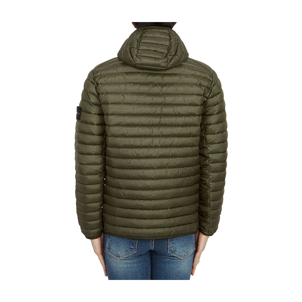 Grüne Nylonjacke