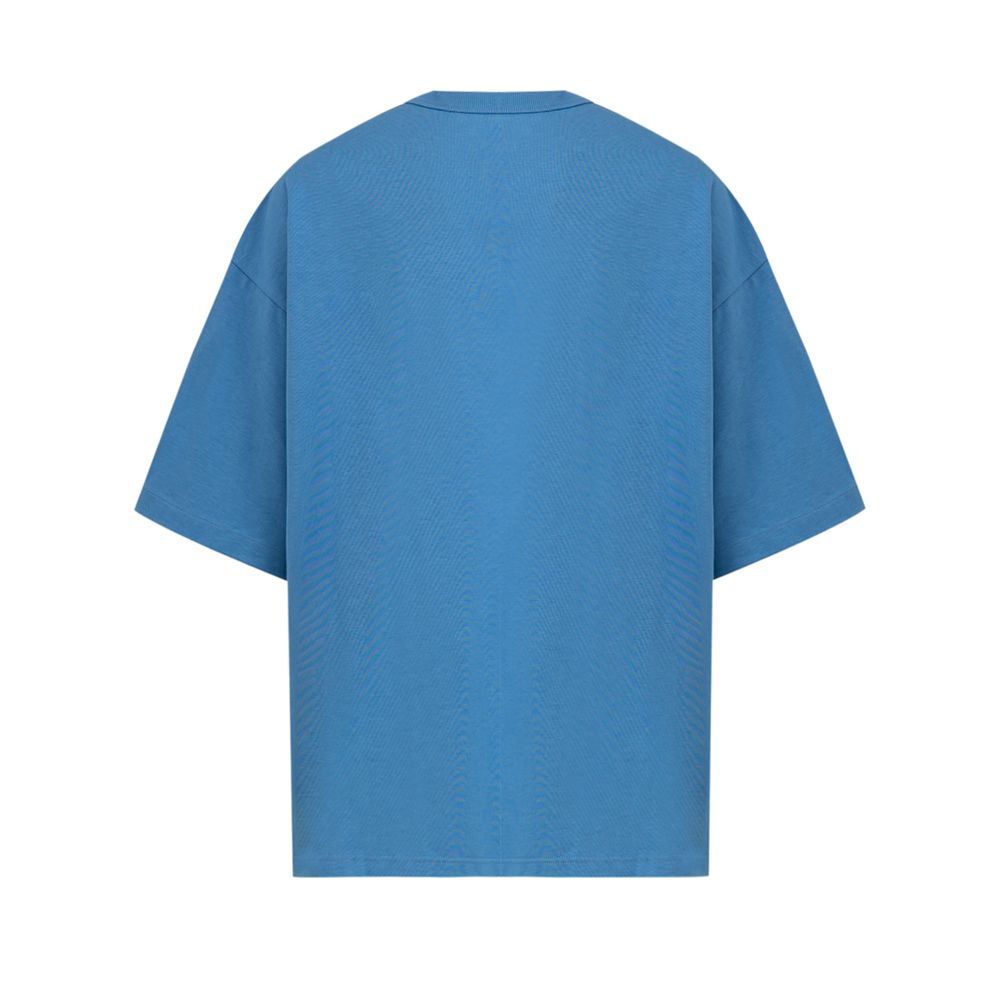 Blaues Baumwoll-T-Shirt