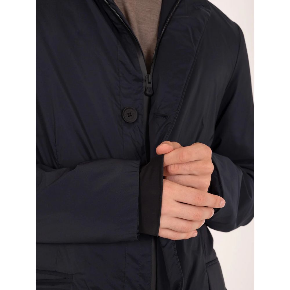 Blue Polyester Jackets & Coat