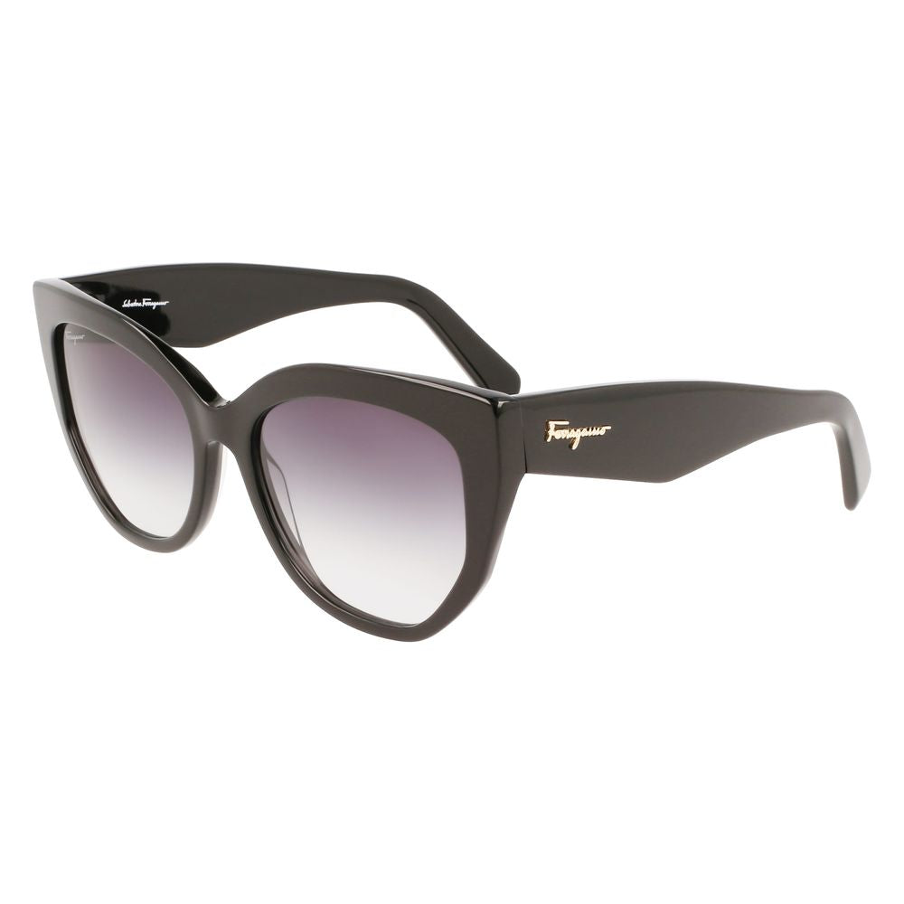 Schwarze Acetat-Sonnenbrille