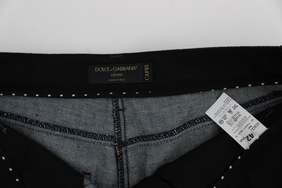 Blaue CAPRI Torero Jeans aus Baumwolle