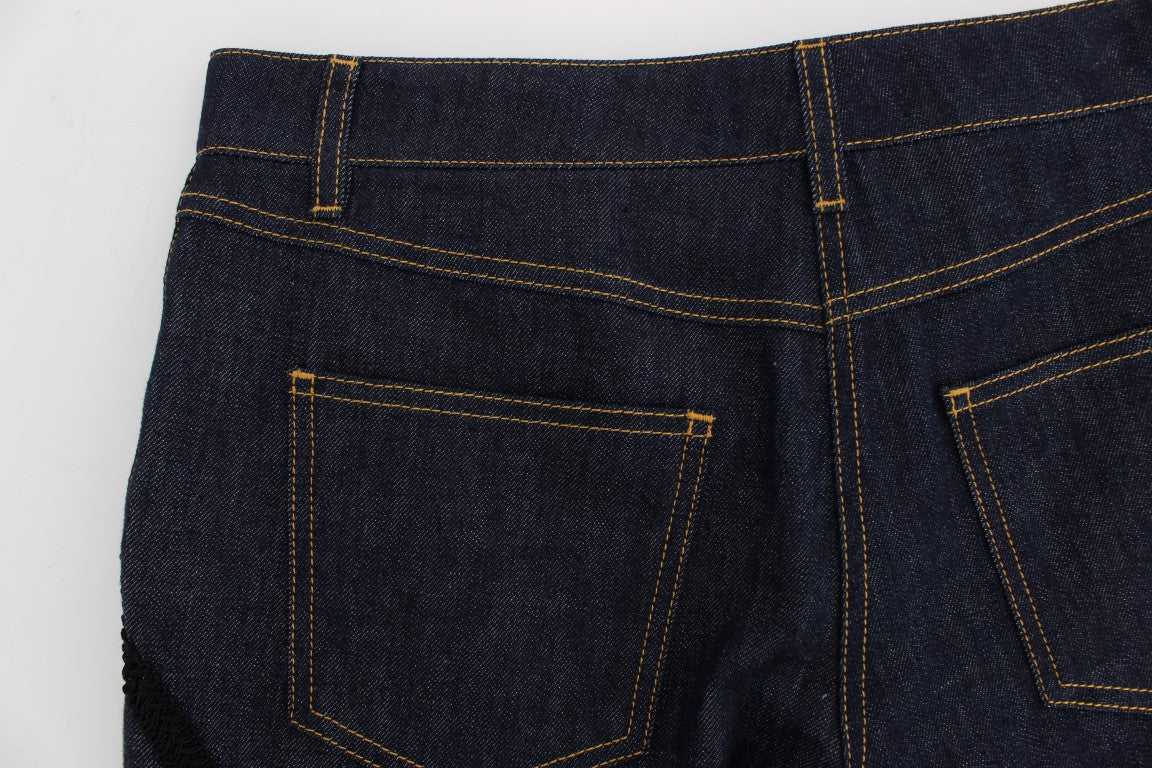 Blaue CAPRI Torero Jeans aus Baumwolle