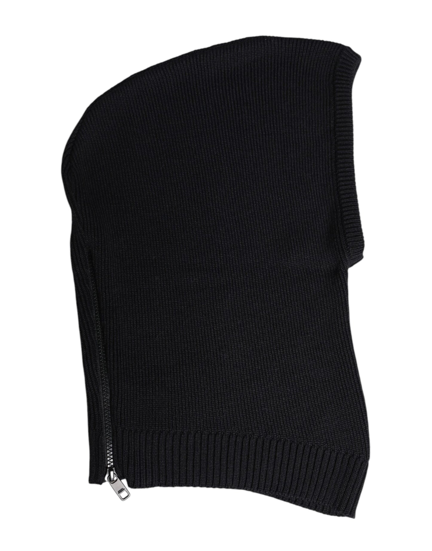 Schwarze Balaclava-Mütze aus Wolle für den ganzen Kopf