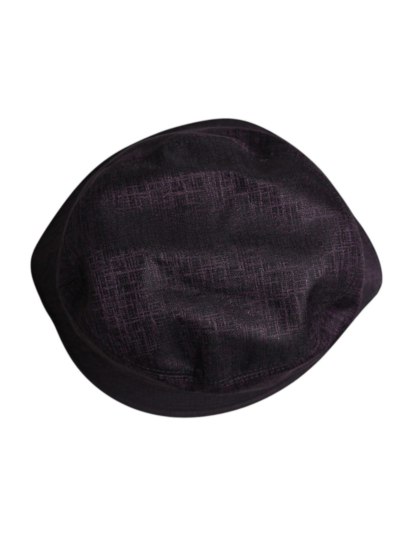 Schwarzer Nylon-Bucket-Hut mit breiter Krempe
