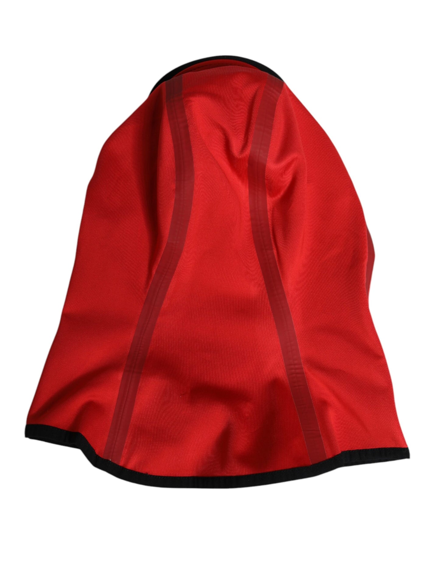 Balaclava-Mütze aus Polyester mit breiter Krempe und rotem Logo