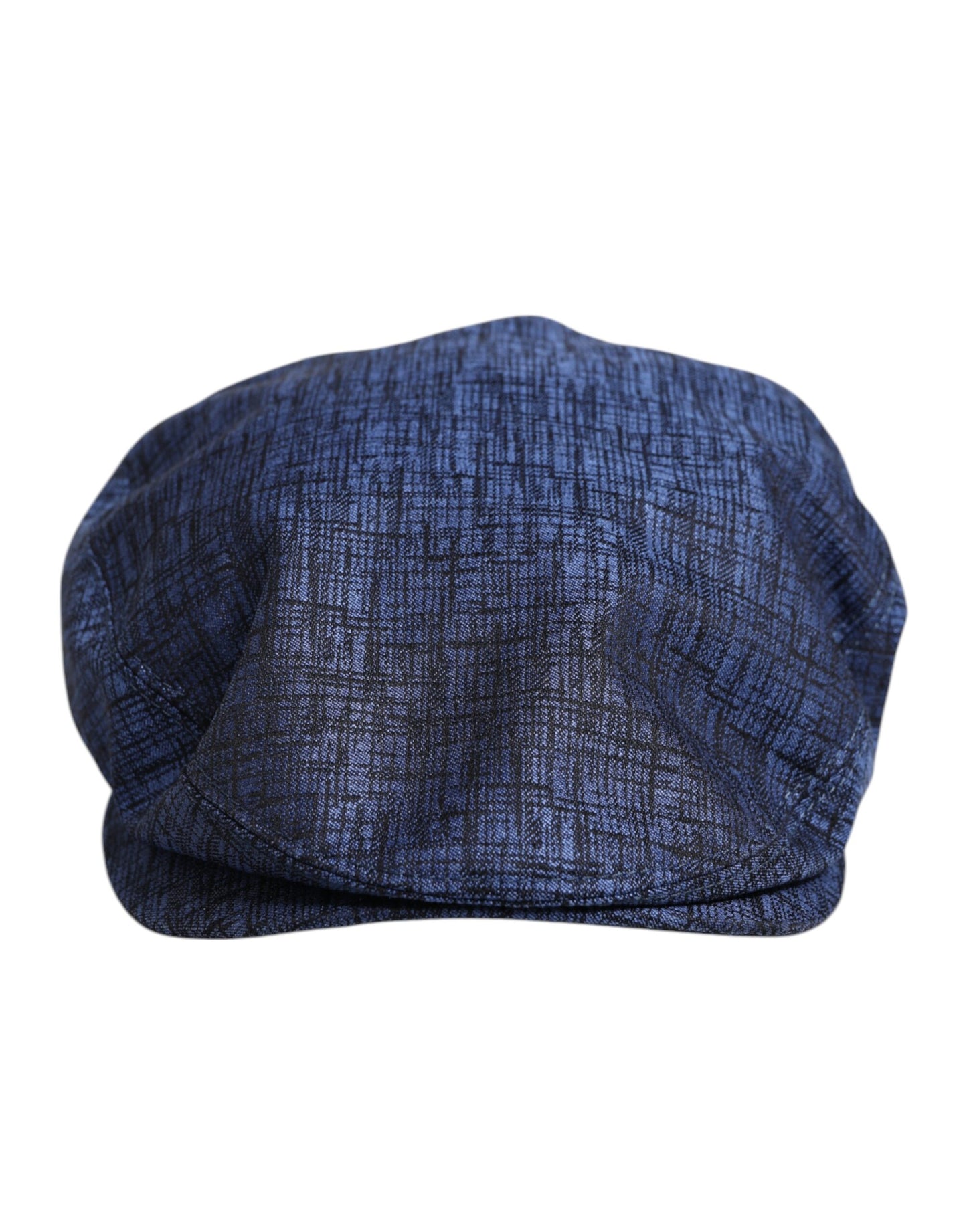 Blaue Newsboy-Mütze aus Baumwollstretch