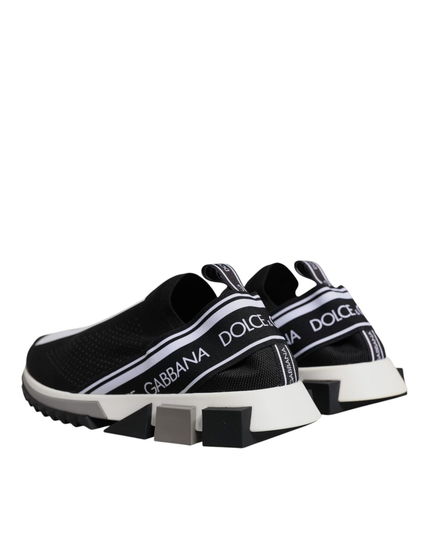 Schwarz-Weiß-Slipper Sorrento Sneakers Schuhe