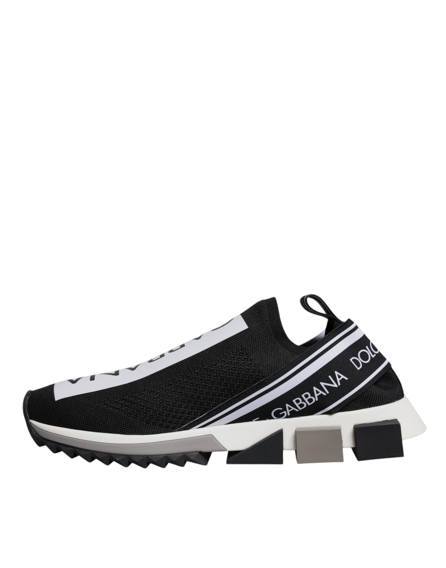Schwarz-Weiß-Slipper Sorrento Sneakers Schuhe