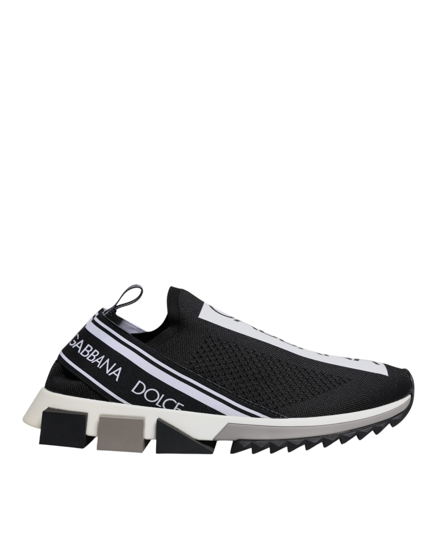 Schwarz-Weiß-Slipper Sorrento Sneakers Schuhe
