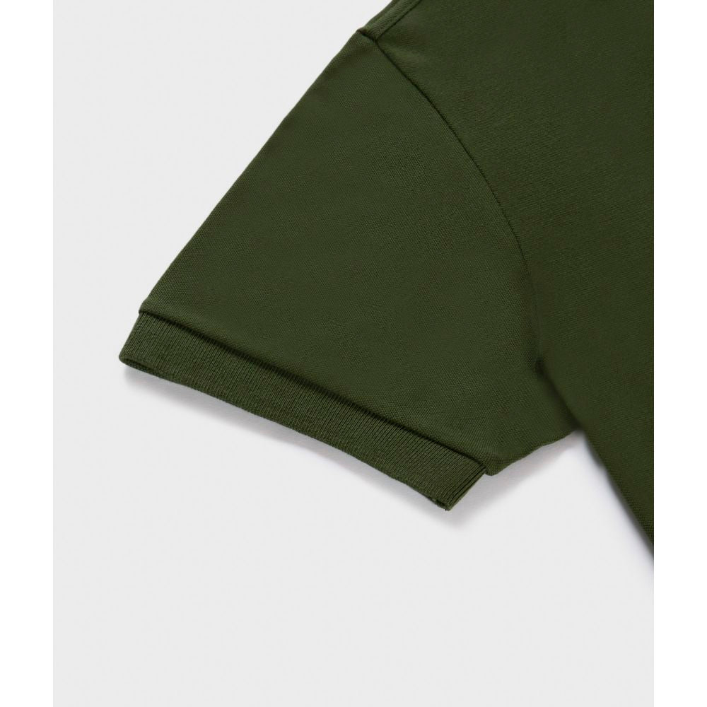 Grünes Poloshirt aus Baumwolle