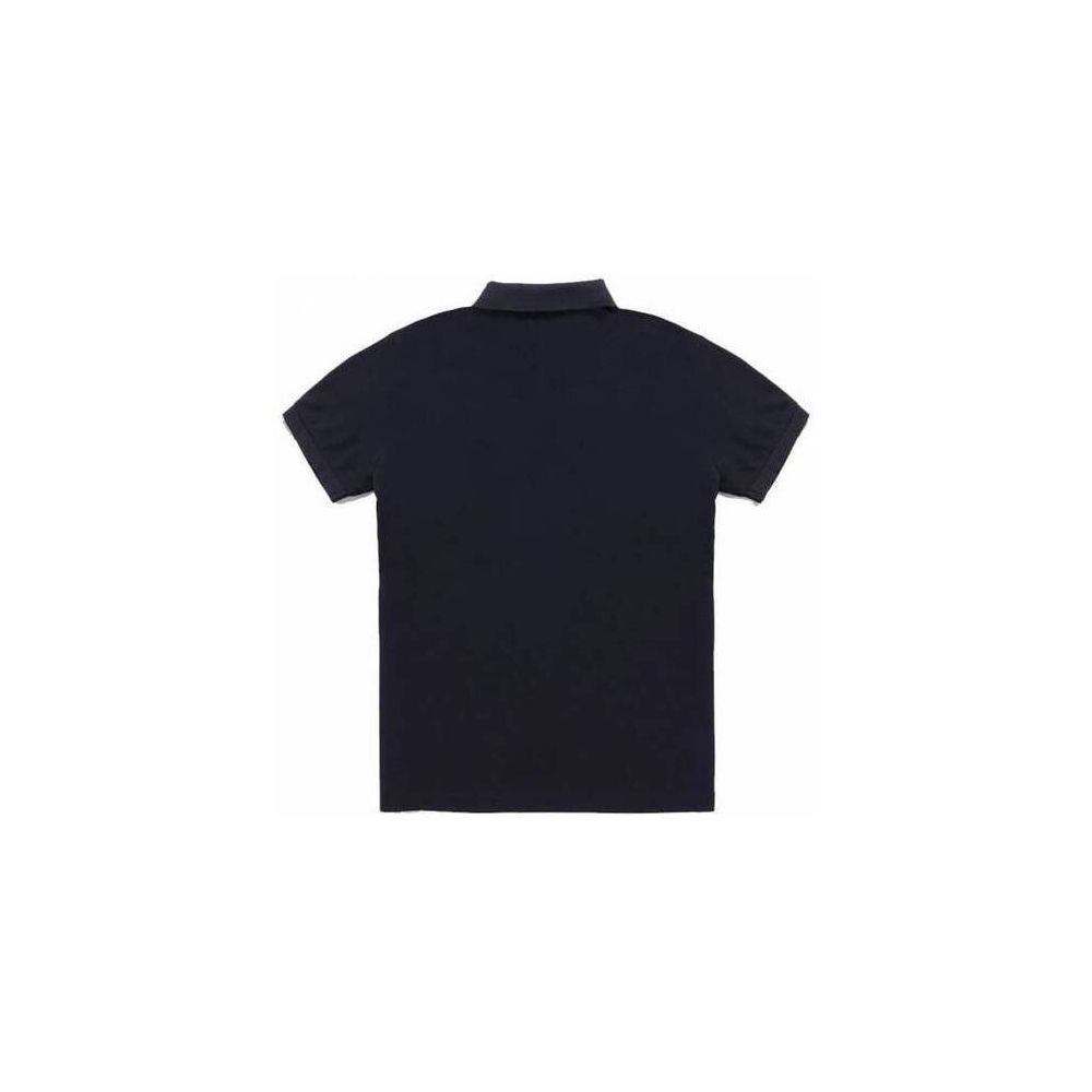 Blaues Poloshirt aus Baumwolle