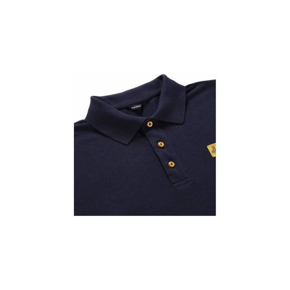 Blaues Poloshirt aus Baumwolle
