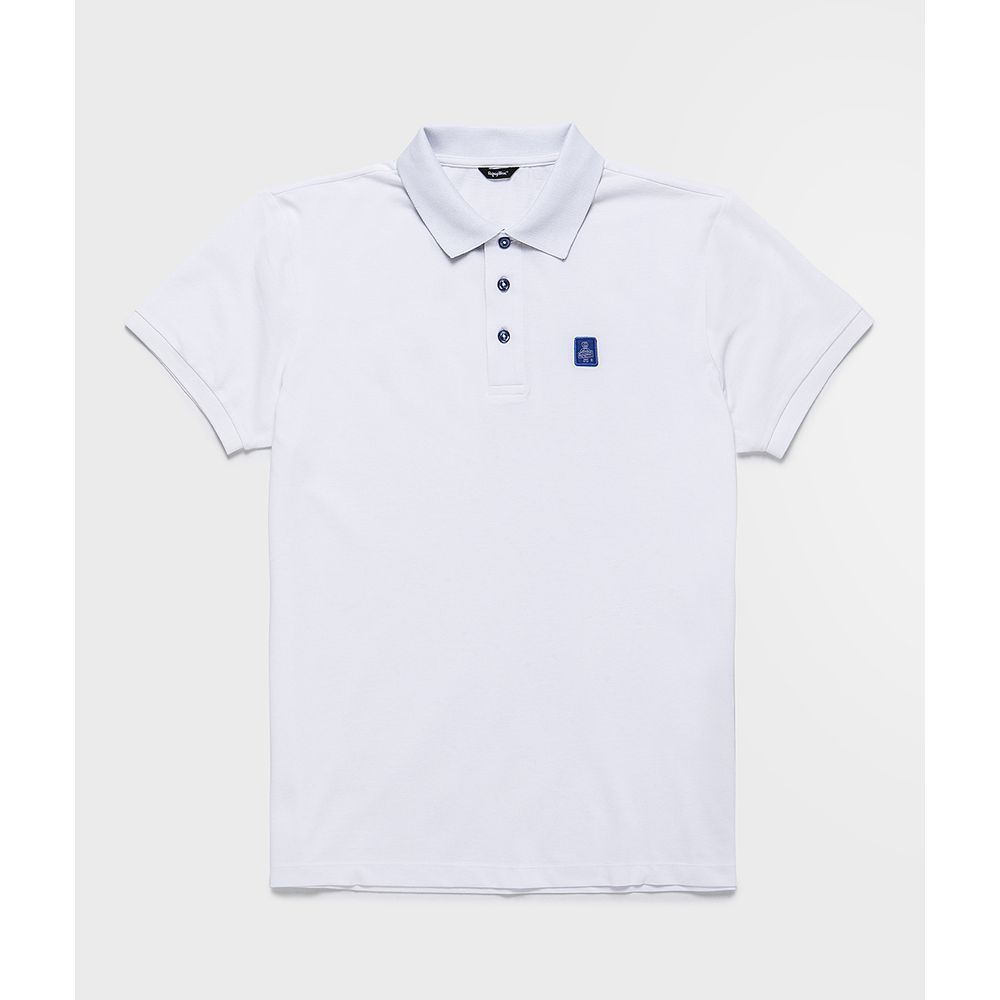 Weißes Poloshirt aus Baumwolle