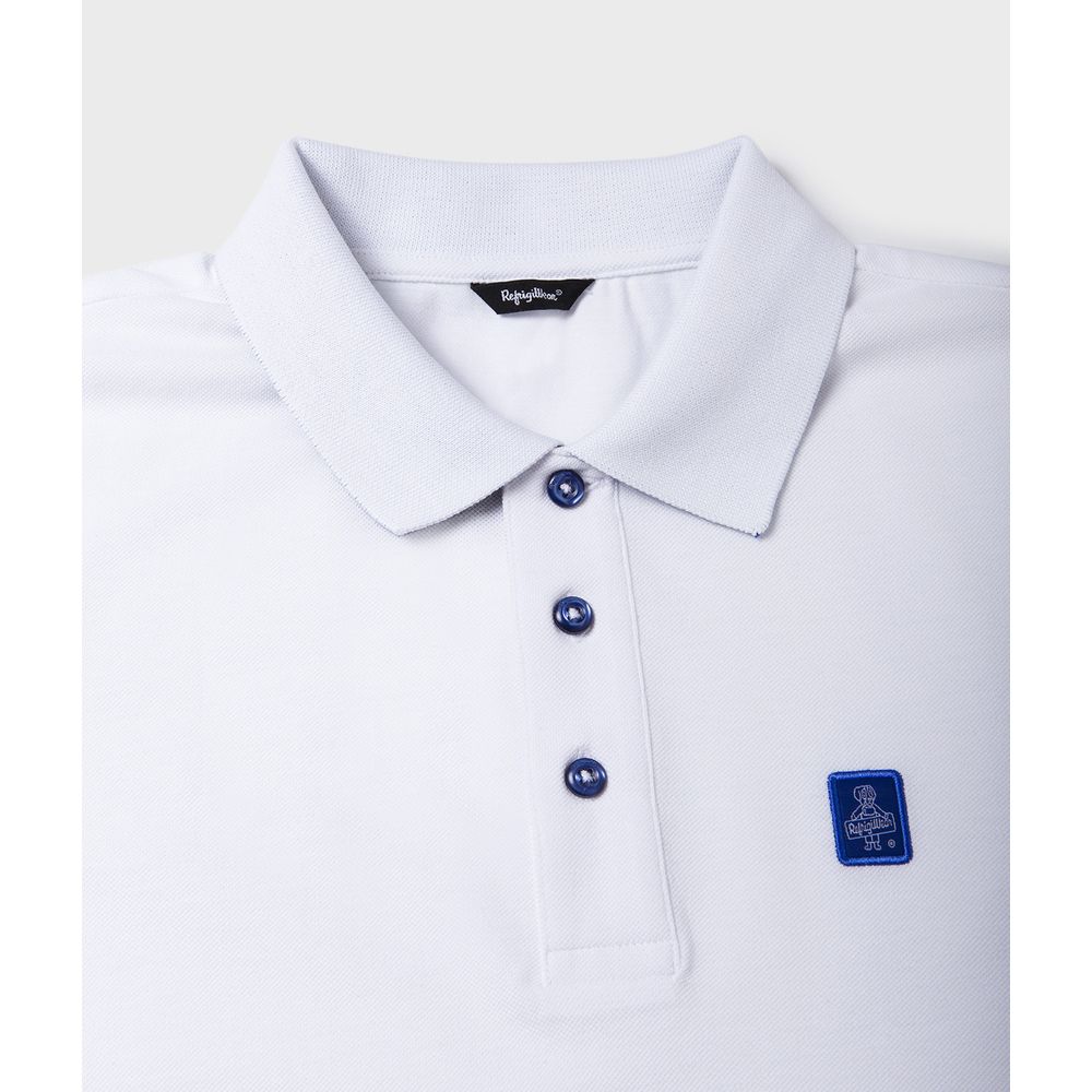 Weißes Poloshirt aus Baumwolle