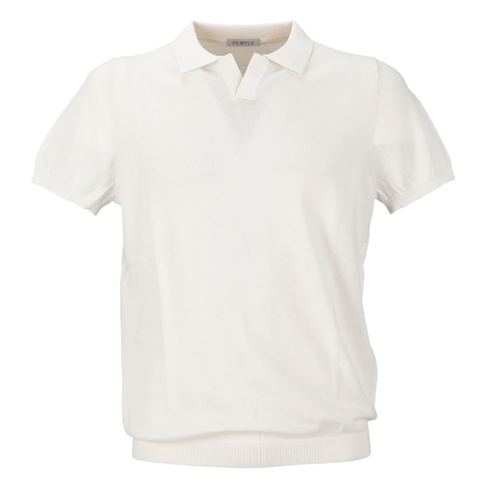 Weißes Poloshirt aus Baumwolle