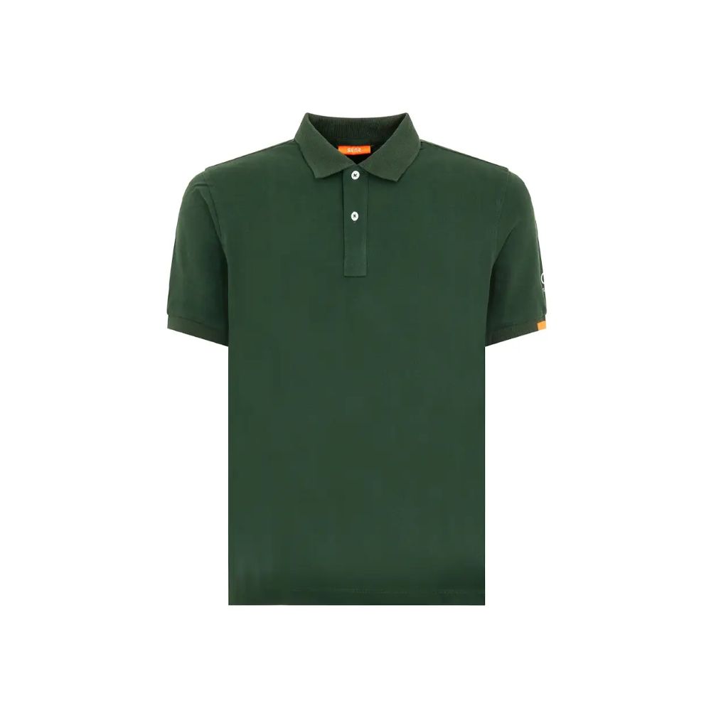 Grünes Poloshirt aus Baumwolle