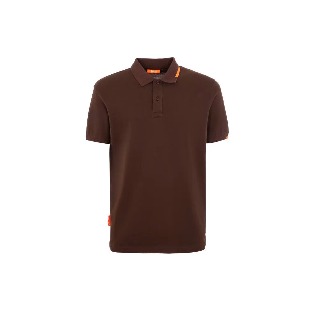 Braunes Poloshirt aus Baumwolle