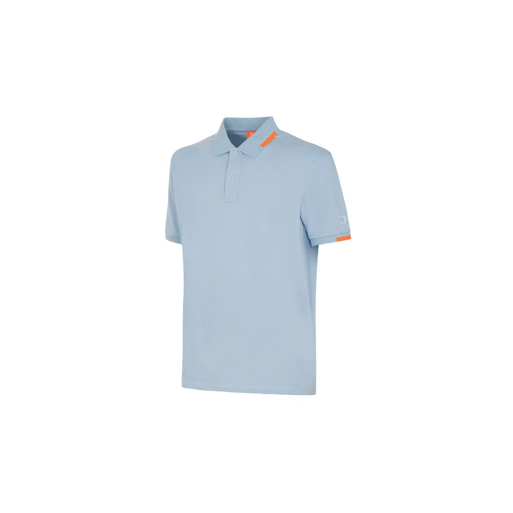 Hellblaues Herren-Poloshirt aus Baumwolle