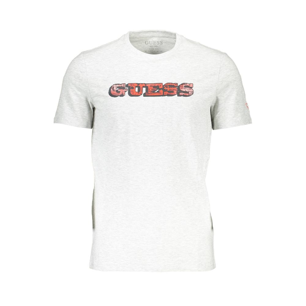 Graues Herren-T-Shirt aus Baumwolle