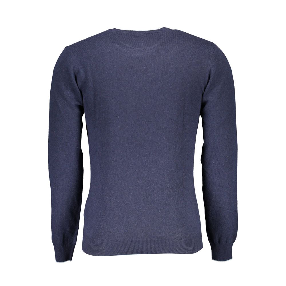 Blauer Wollpullover für Herren