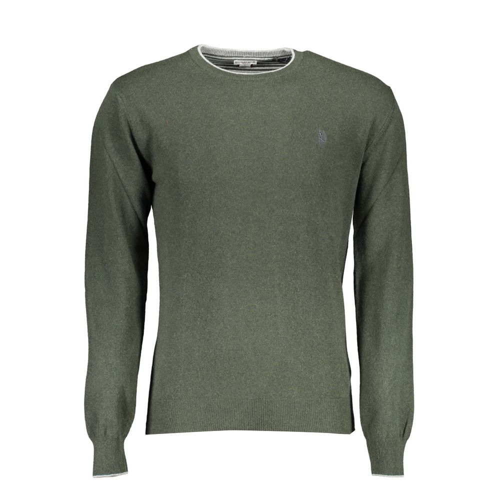 Grüner Wollpullover für Herren