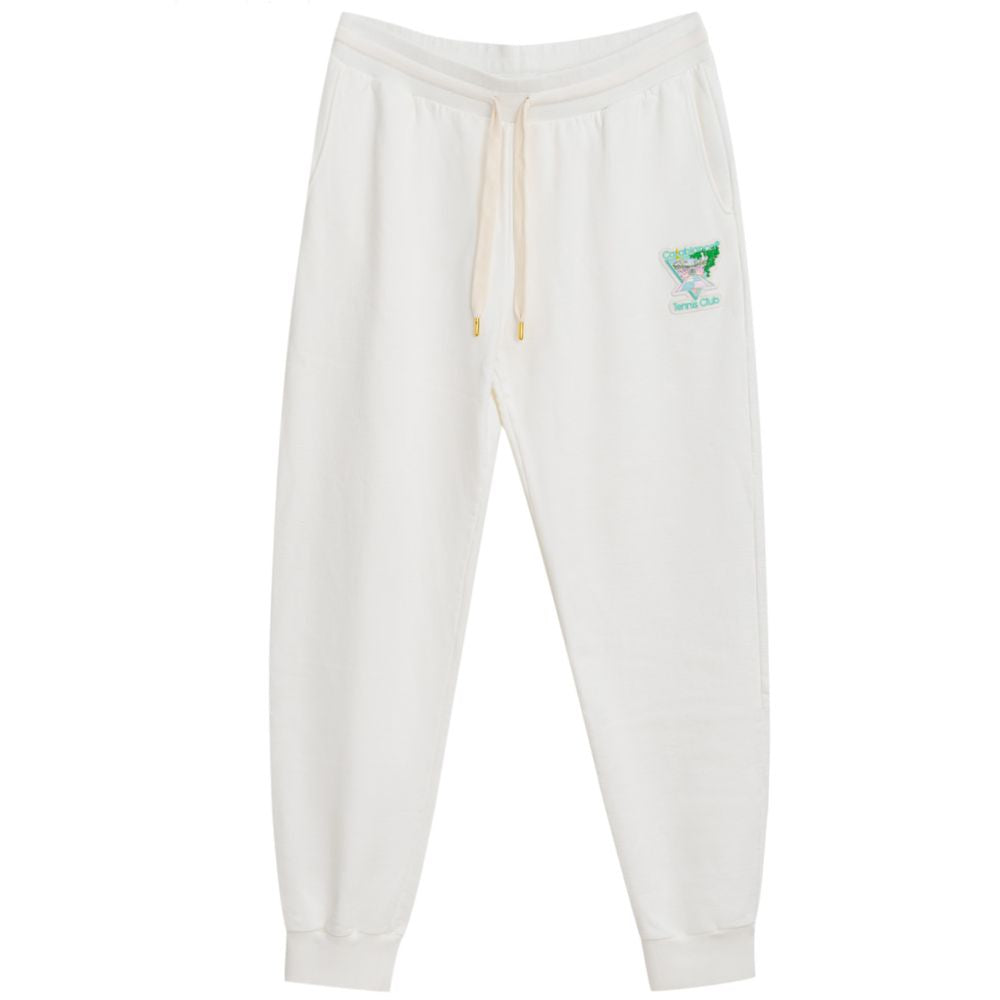 Weiße Sporthose aus Baumwolle