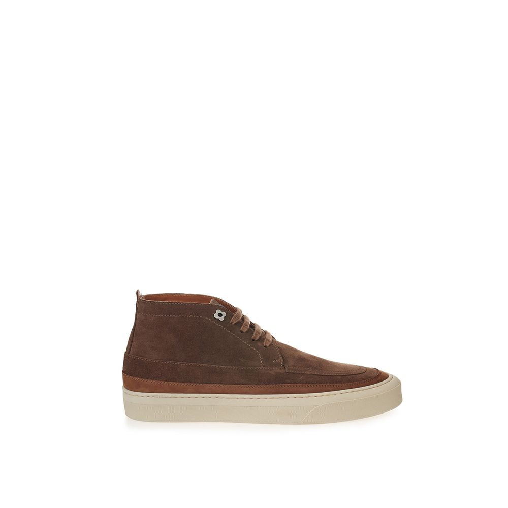 Elegante Wildleder-Sneaker in sattem Braun