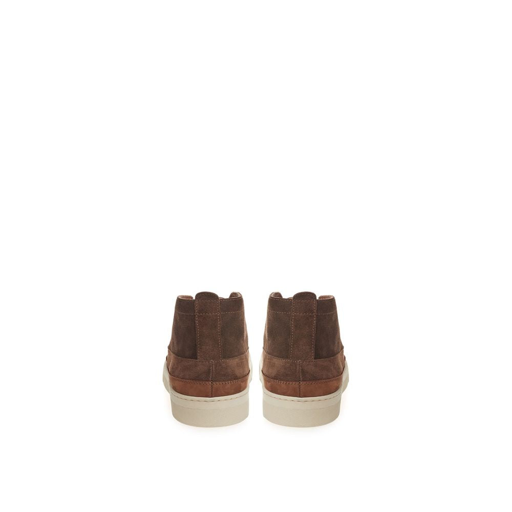 Elegante Wildleder-Sneaker in sattem Braun